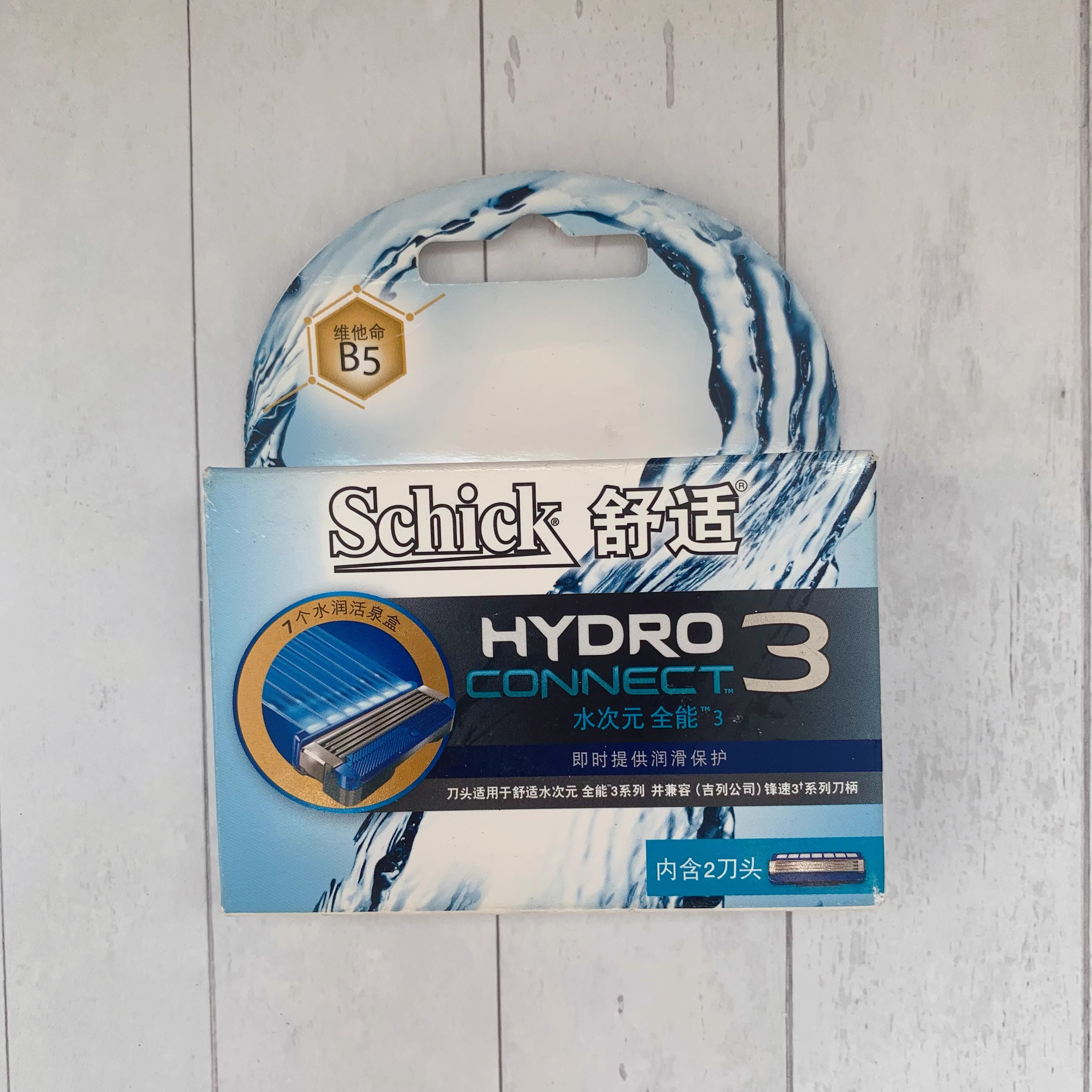 Schick/舒适男士剃须刀手动剃须刀水次元全能3刮胡子替换装刀头