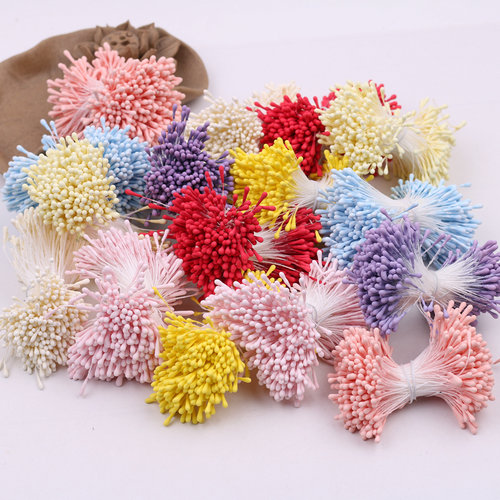 2mm哑光火柴头花蕊丝网花心花芯