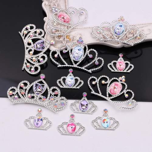 冰雪公主合金皇冠发梳王冠发箍