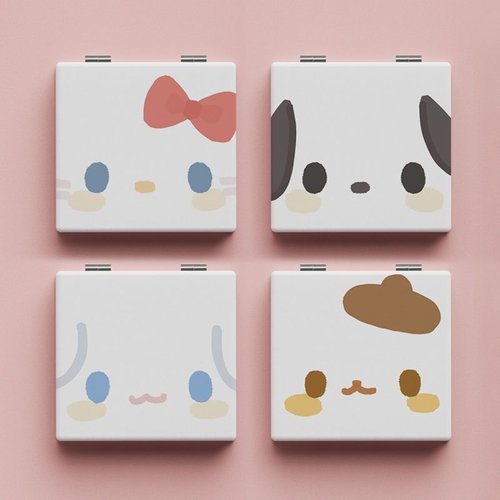 帕恰狗可爱卡通迷你化妆镜