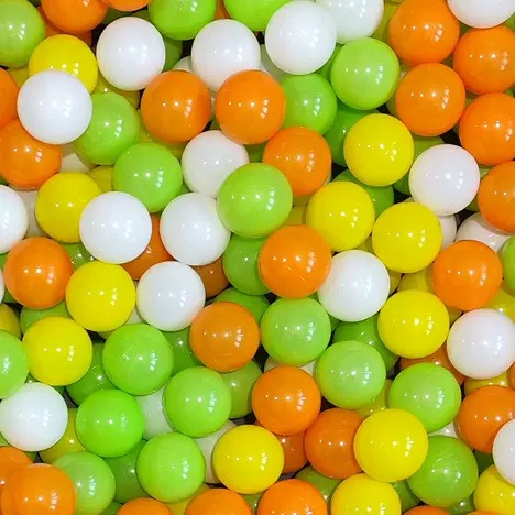 清爽绿色系海洋球8CM7CM游乐场百万塑料球宝宝室内淘气堡儿童玩具