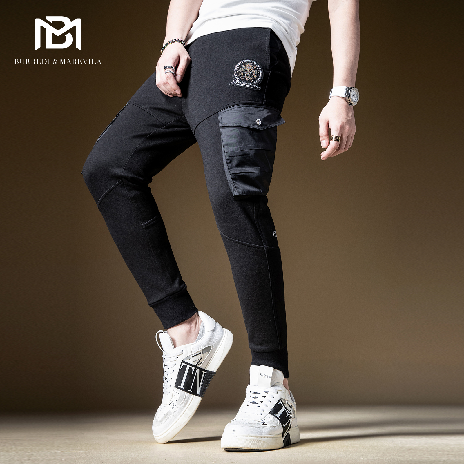 bm美式炸街裤子男工装裤秋冬