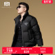 冬季 BM潮牌大拉链男士 外套男款 2025新款 拼皮保暖防寒服 羽绒服爆款