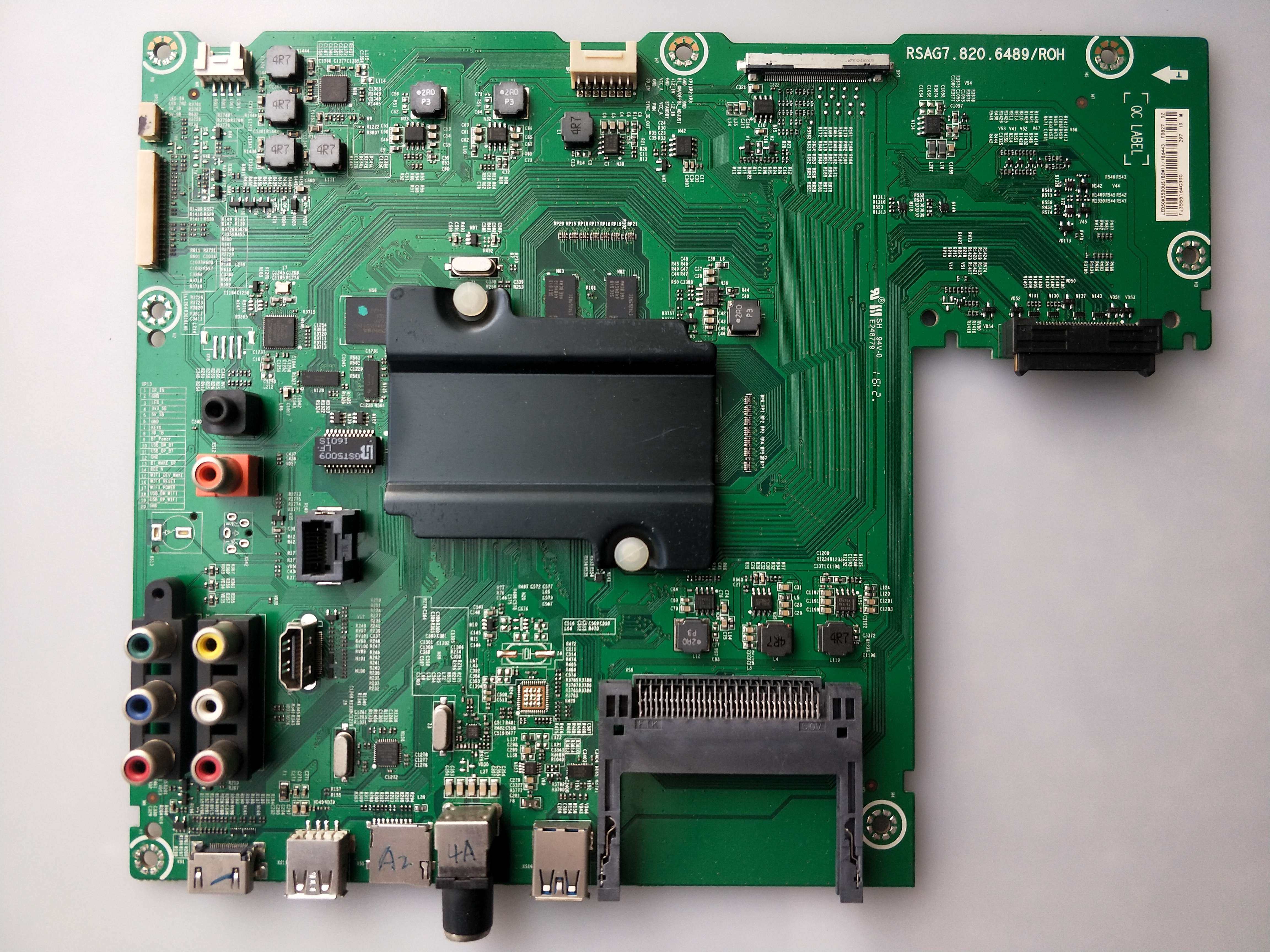 海信LED50K5500US主板 RSAG7.820.6489(BOM1)186443屏HE500IU-B51