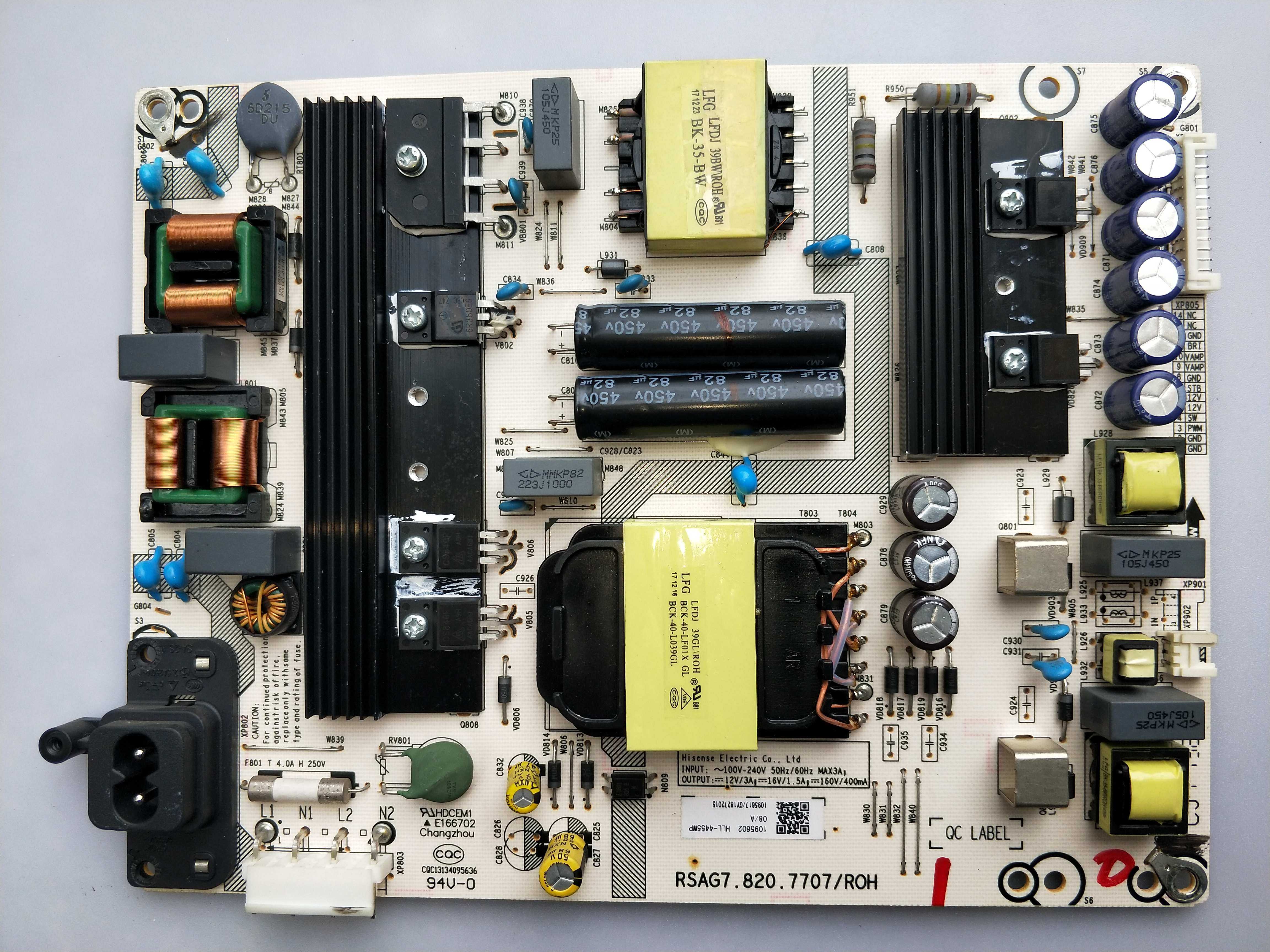 原装海信LED60EC500U LED60E5U电源板 RSAG7.820.7707 HLL-4455WP