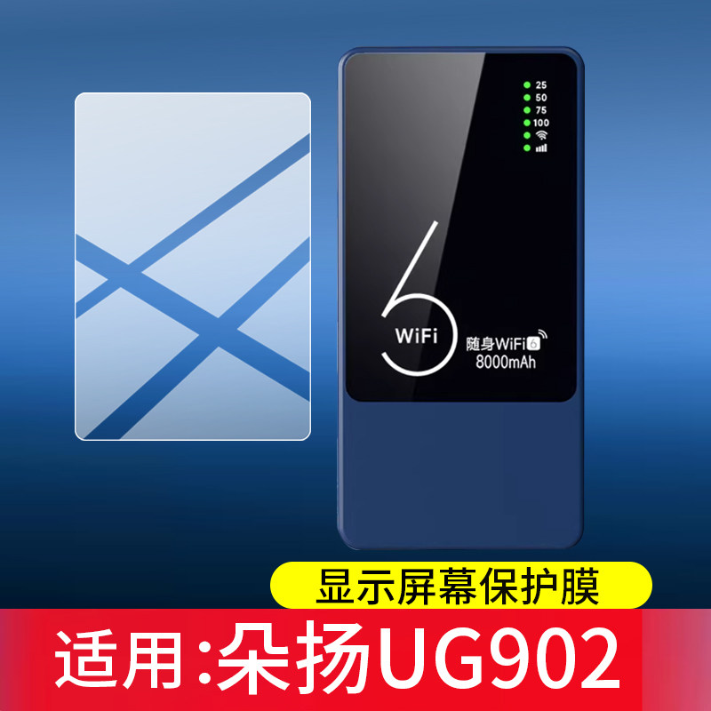 适用于朵扬UG902保护膜LKS-C002随身wifi6网络屏幕贴膜2025新款随身wifi便携充电宝热点4g路由器非钢化膜防刮