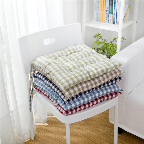 欧式风蓝色加厚学生电脑坐垫椅垫