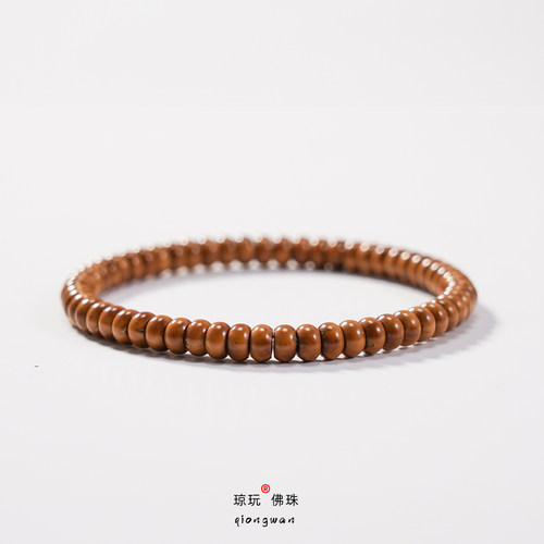 天然实心鼠尖紫金鼠手串