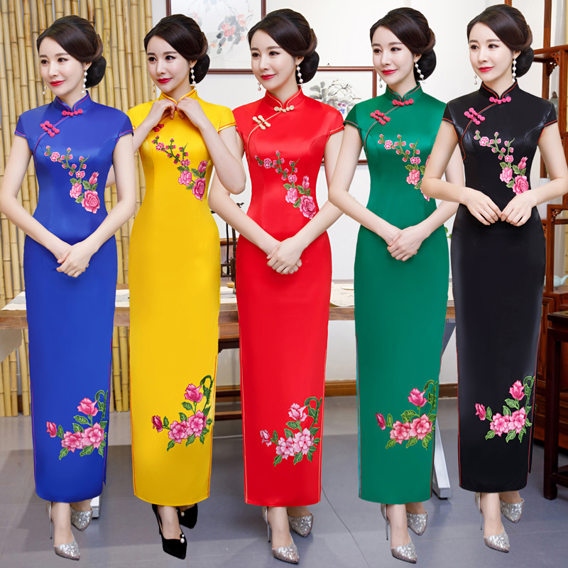 礼仪演出服舞台走秀优雅风旗袍