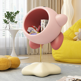 星之卡比置物架落地摆件客厅沙发儿童房间装 饰卡通可爱零食收纳架