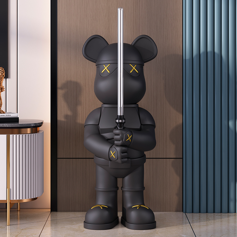 潮玩光剑暴力熊客厅大型落地摆件