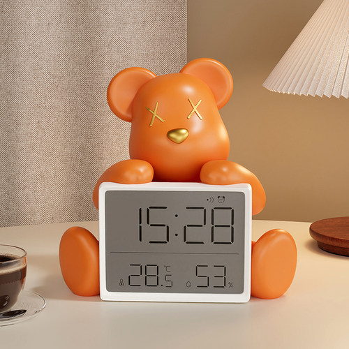 时钟摆件温度湿度计室内高颜值