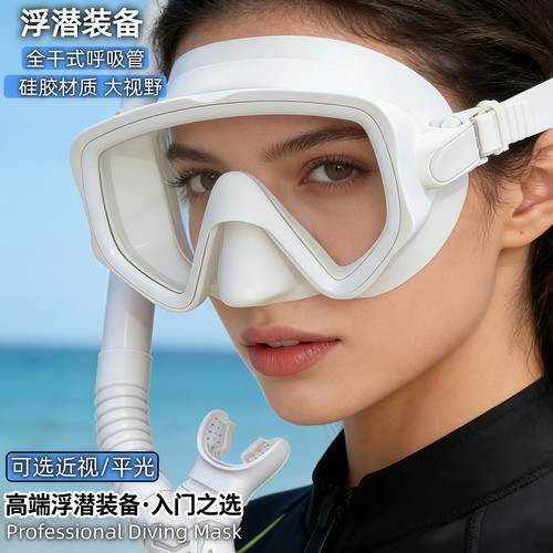 浮潜三宝套装潜水镜全干式呼吸管
