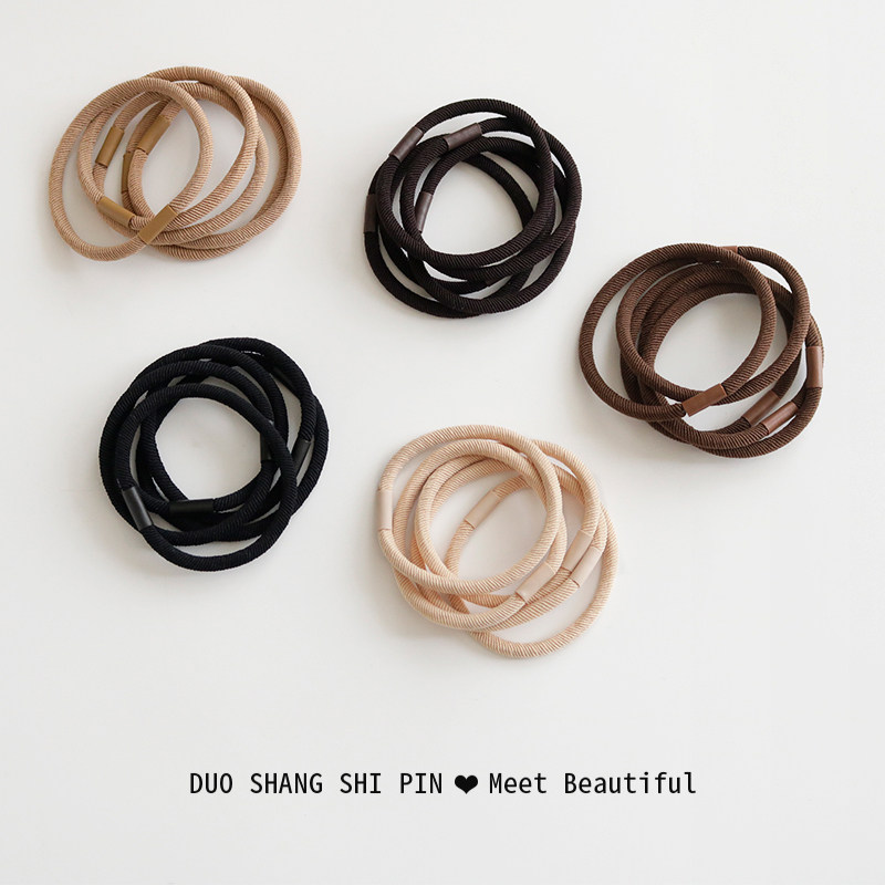 5根装实用头绳耐用高弹力扎马尾发绳纯色橡皮筋女扎头发圈基础款,饰品/流行首饰/时尚饰品新,发饰,淘宝优惠券,粉丝福利购,淘宝优惠卷