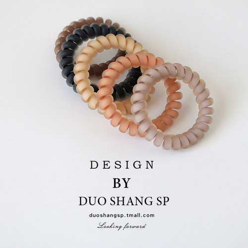 套装发圈电话线磨砂质感发绳高弹