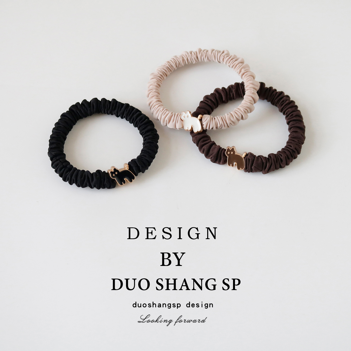 卡通呆呆猫咪小肠发圈头绳高弹力