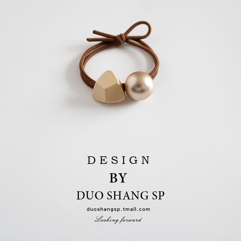 几何扎马尾橡皮筋发绳简约扎头发