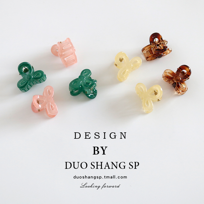 公主头抓夹小号蝴蝶结刘海夹侧边