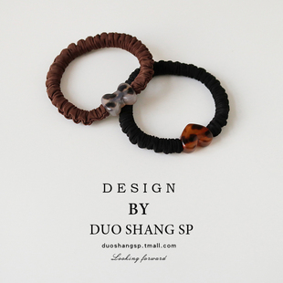 韩国豹纹高弹力头绳女秋冬气质醋酸发圈绑发皮筋小肠圈高马尾发绳