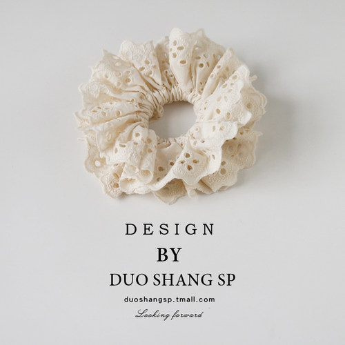 赵露思同款法式蕾丝发圈头绳