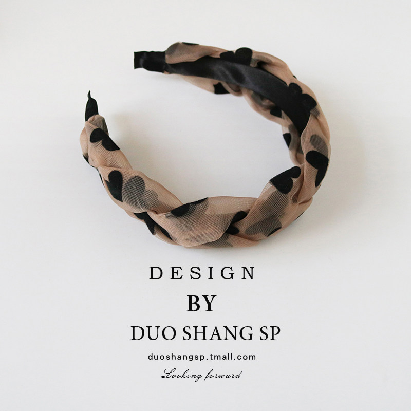 秋冬爱心网纱高颅顶发卡发箍女宽边压发麻花发捆外出洋气洗脸头箍,饰品/流行首饰/时尚饰品新,发饰,淘宝优惠券,粉丝福利购,淘宝优惠卷