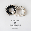 韩国小波点发圈卷边小肠圈发绳蕾丝发饰少女头绳高级感扎头发皮筋