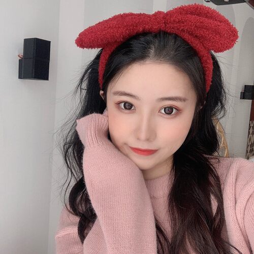 兔耳朵发箍毛绒发卡甜美化妆
