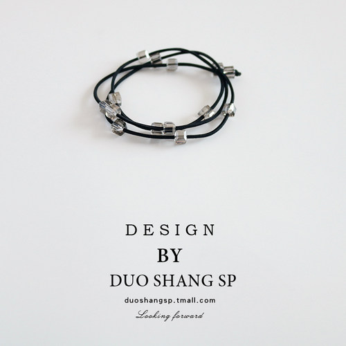 水晶发圈橡皮筋简约高弹力扎头发