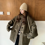 现货足！好卖款内里毛绒羊毛呢大衣257-58371-P275K368，女装毛呢外套，浙宝257