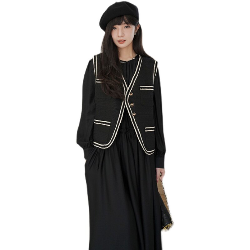 春季新品现货小香风两件套马甲P110K148连衣裙P105K138套装K286,女装套装/套裙,浙宝257