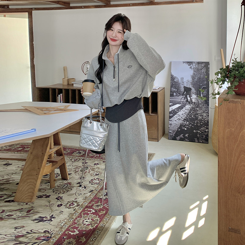 现货秋款！！假两件卫衣套装257-58382-P165K238,女装套装/套裙,浙宝257