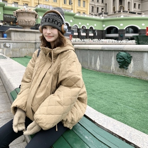 现货足！绗线格子高克重棉服257-58372-P195K278，女装棉衣/棉服，浙宝257