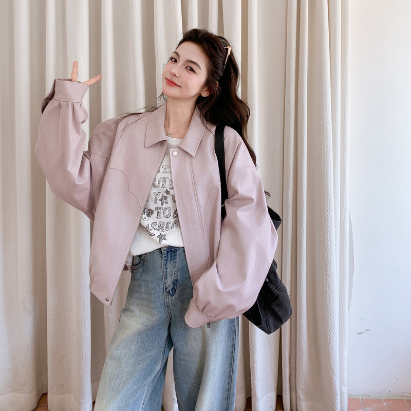 26新款！已出大货！小个子蛋白皮外套257-58543-P175K288,女装短外套,浙宝257