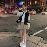 26春新款现货！袖子撞色棒球服257-58275-P135K218，女装短外套，浙宝257