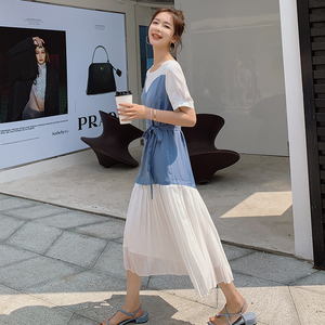 【2022夏新品】已更新！拼接气质连衣裙收腰显瘦P110K168