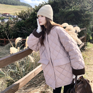 现货韩系格子绗线棉服257-58373-P195K278图片