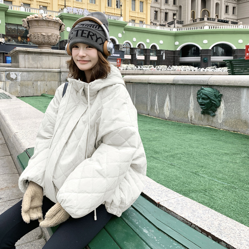 @25冬新款数据好！出货中绗线格子高克重棉服257-58372-P195K278,女装棉衣/棉服,浙宝257