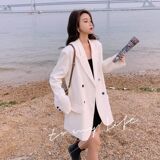 秋款现货！主推有韩版白色宽松休闲西装外套P115K168，女装西装，浙宝257