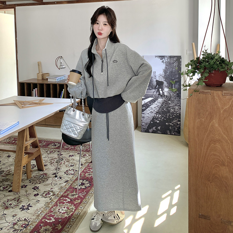 新款！已出大货！假两件卫衣套装显瘦！257-58382-P195K258,女装套装/套裙,浙宝257
