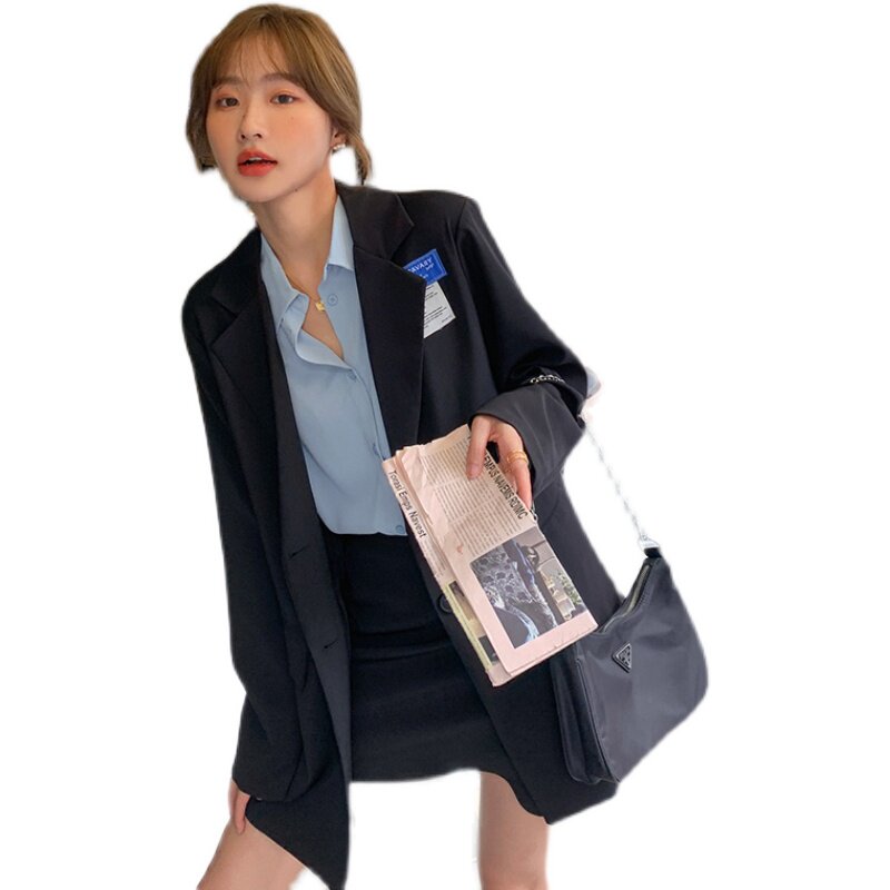 2022春款新！主推西装不易皱宽松休闲贴标西装外套P115K168,女装西装,浙宝257
