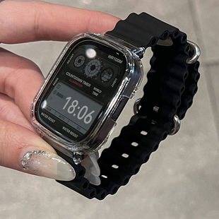 适用红米Redmi watch6/5/4/3/2/1代海洋硅胶带青春版表壳时尚腕带