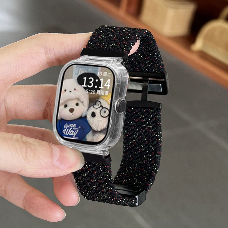 适用红米Redmi watch6/5/4/3/2/1编织磁吸青春版折叠扣配表壳腕带