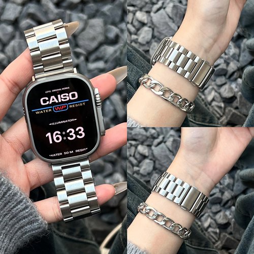 适用华为watchFIT5高级感金属5/4pro三株FIT4/3秒变ultra表壳腕带