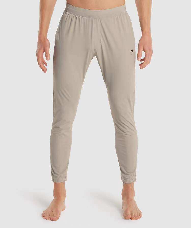 thumbnail for Gymshark Studio Men's Shark Sports Quick-Dry Fitness Stretch Slim Fit Nine-Point Pants Breathable Casual Pants