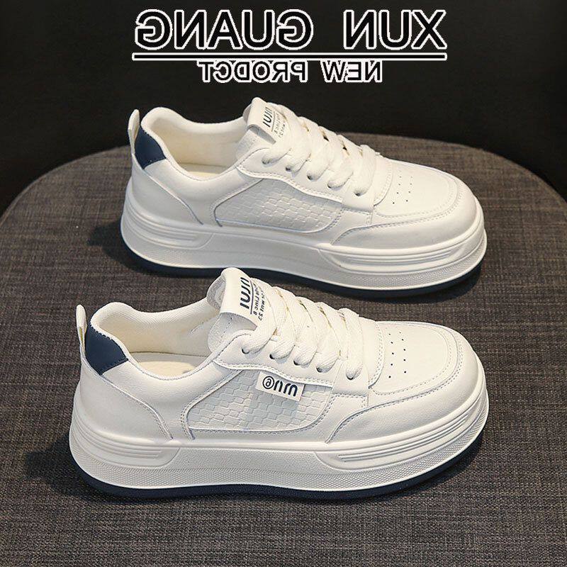 女款鞋子小白鞋真皮增高2026运动脚厚底新款百搭不累春季休闲板鞋