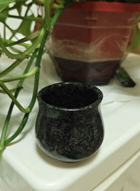 锶矿石水杯小杯子酒杯纯天然矿石弱碱性富锶水杯