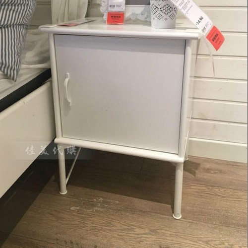 正品宜家穆斯肯床头桌,床头柜储