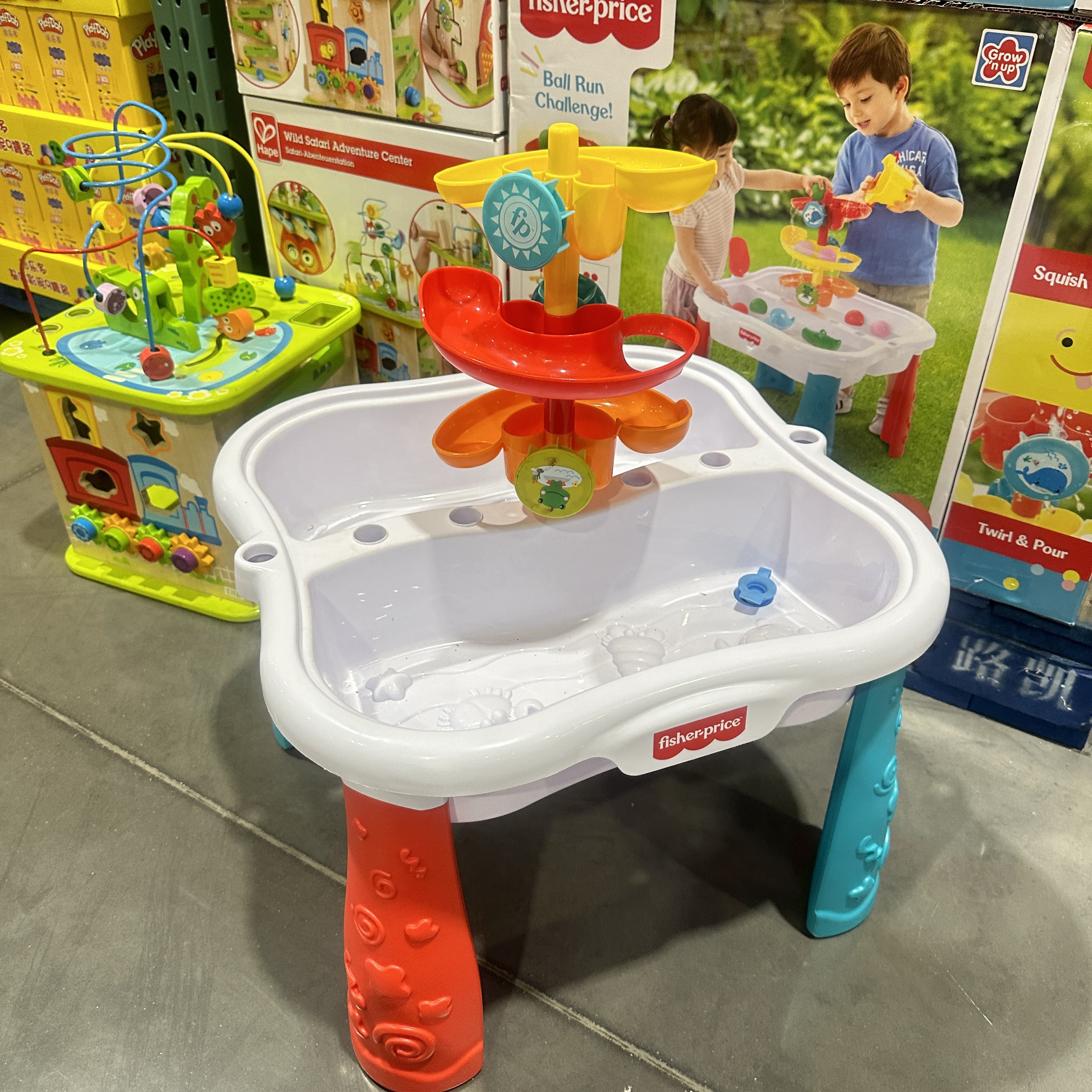 美国费雪沙水桌儿童玩水桌沙滩玩具玩沙戏水桌宝宝夏季户外COSTCO