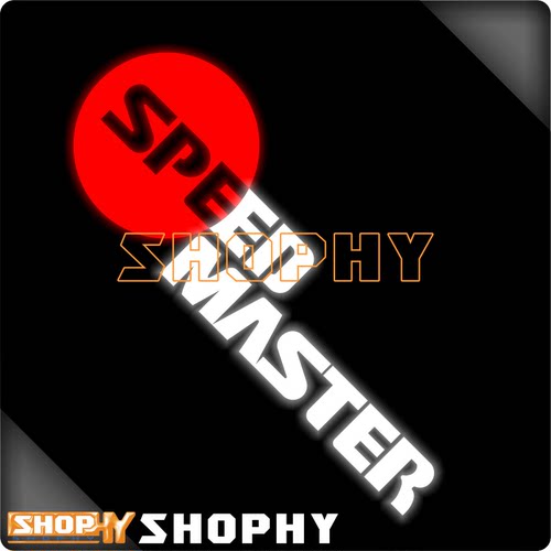 赛车Speed Master速马力个性改装七彩镭射反光荧光摩托汽车贴纸
