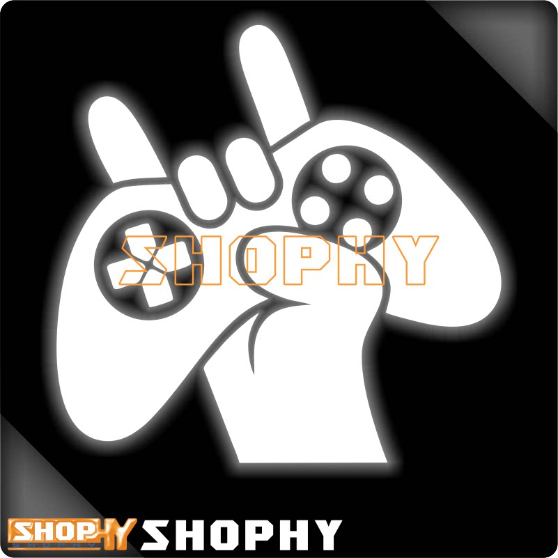 游戏机电竞手柄按键标志按键符号Playstation反光摩托汽车贴纸